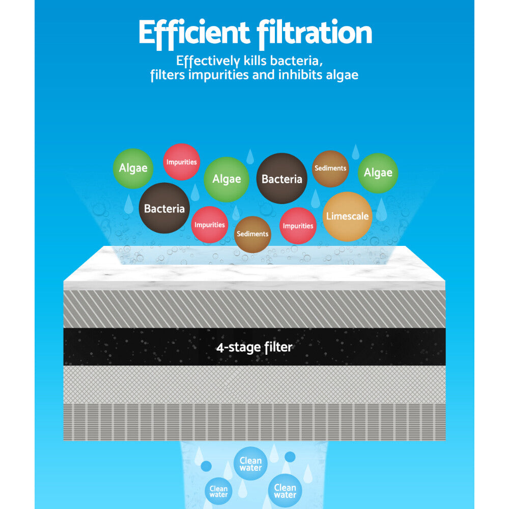 External Canister Aquarium Filter Fish Tank Water Pump 1250L/H