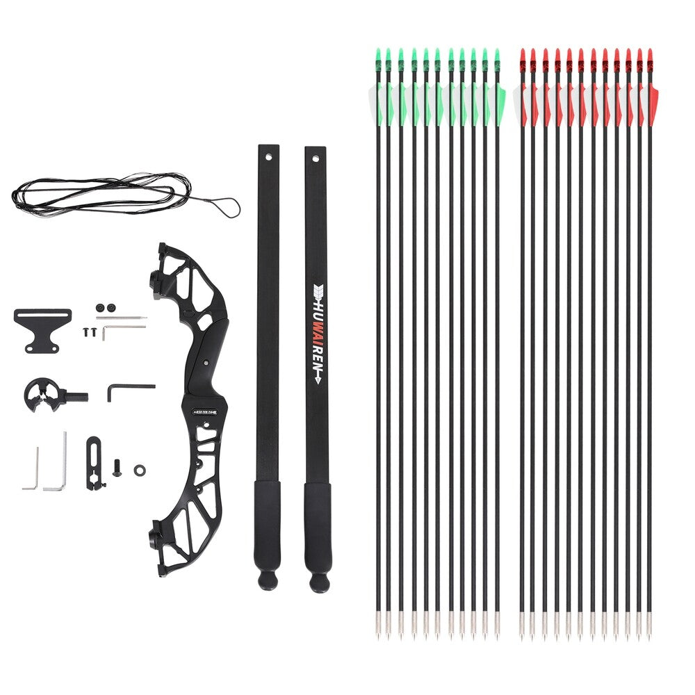 55lb Takedown Recurve Bow & Arrow Set Archery Hunting Adult