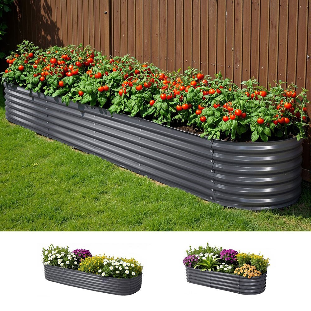 Green Fingers Garden Bed Kit Galvanised Steel Raised Garden Beds Kit Planter