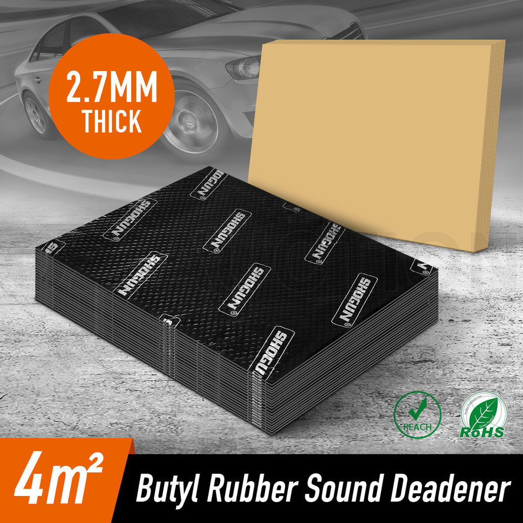 4m² 20Pc Car & Truck Sound Deadener – Butyl Rubber Mat, Heat Proof