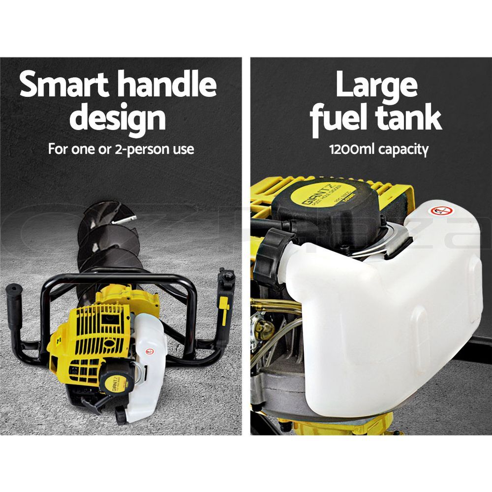 Petrol Post Hole Digger Auger Drill Borer Fence Earth Power Bits
