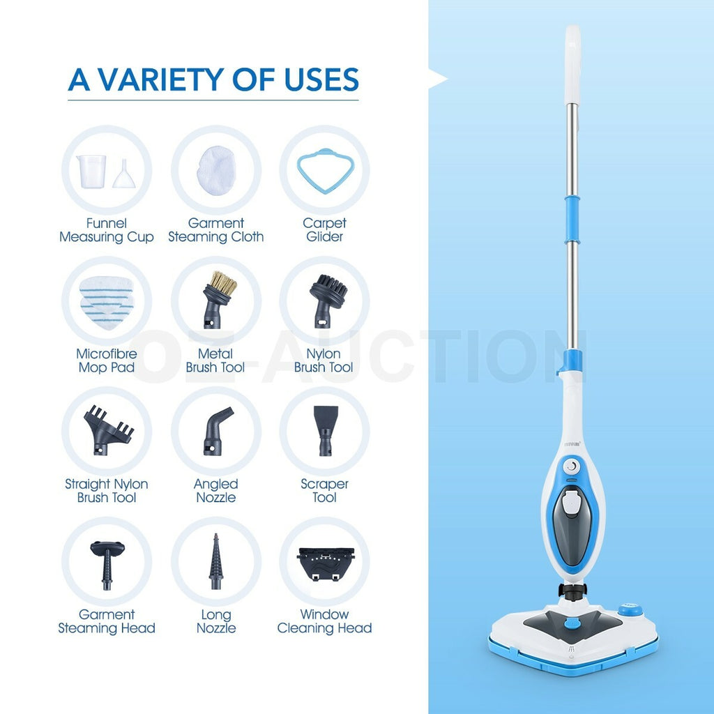 Maxkon Steam Mop Cleaner Handheld Floor & Carpet Multi-Function