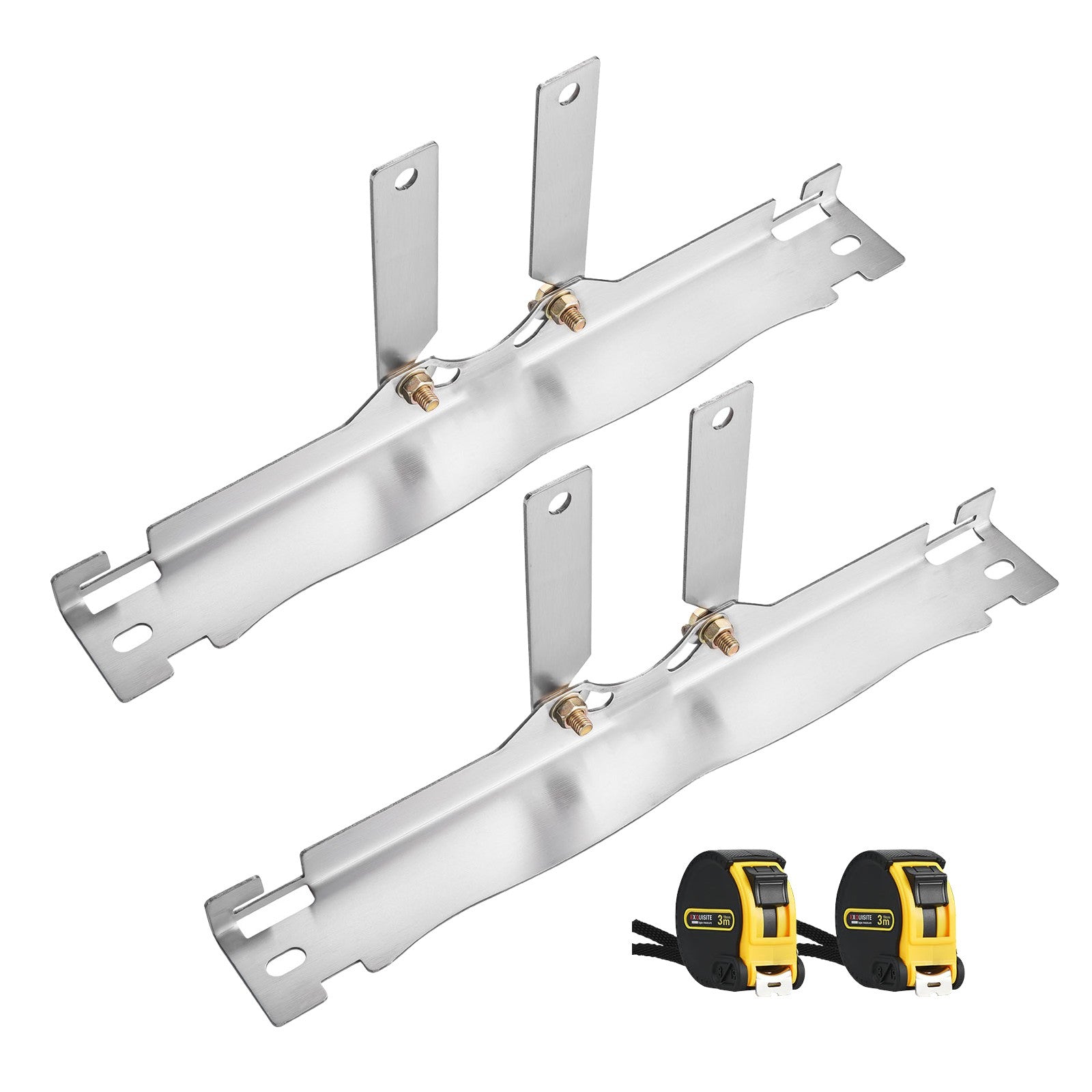 Uimoso Wheel Alignment Tool Set with Toe Plates and Dual Tape Measures