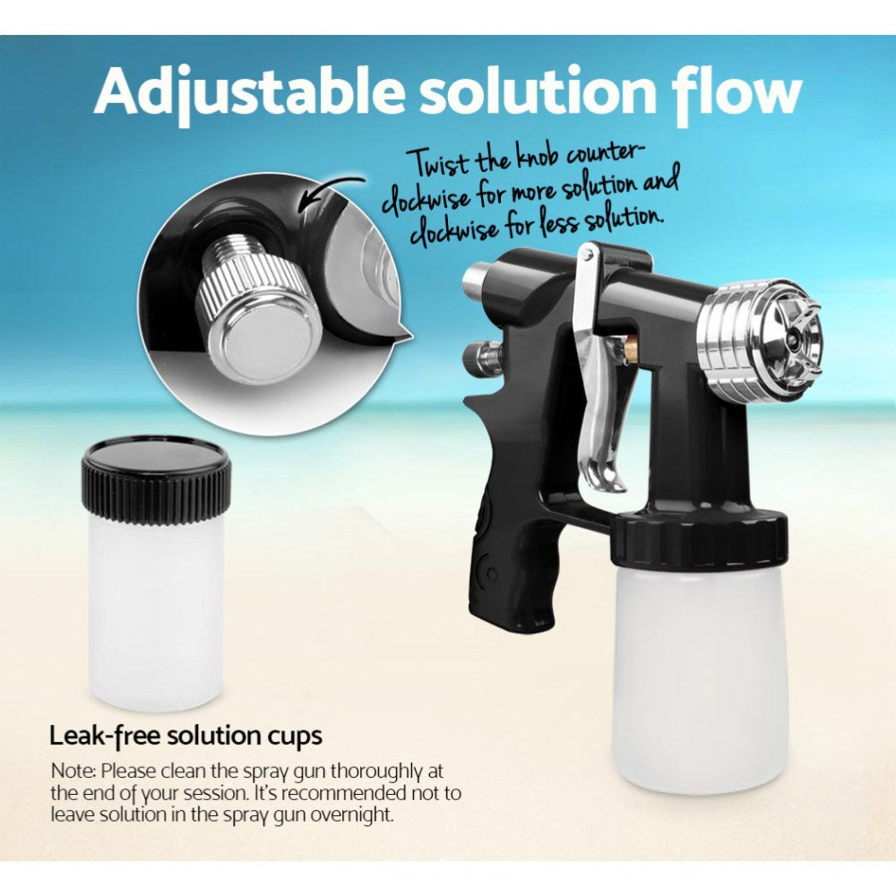 Spray Tanning Machine HVLP Spray Gun 700W Sunless Kit Black