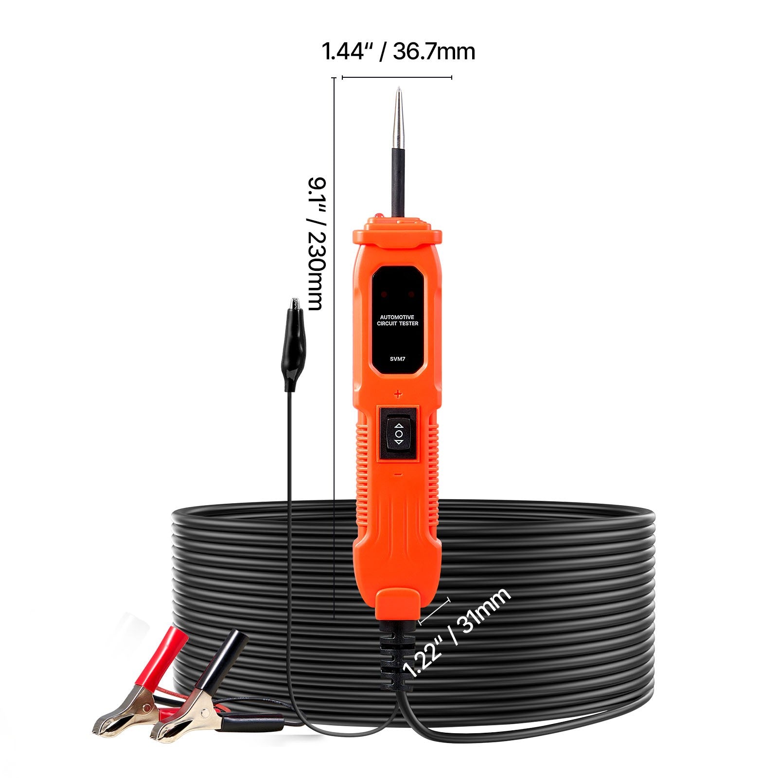 Uimoso Automotive Circuit Tester 6-36V DC Voltage Probe with Built-in Light