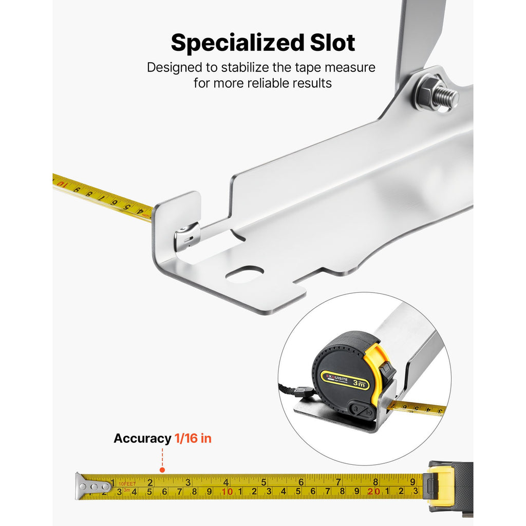 Uimoso Wheel Alignment Tool Set with Toe Plates and Dual Tape Measures