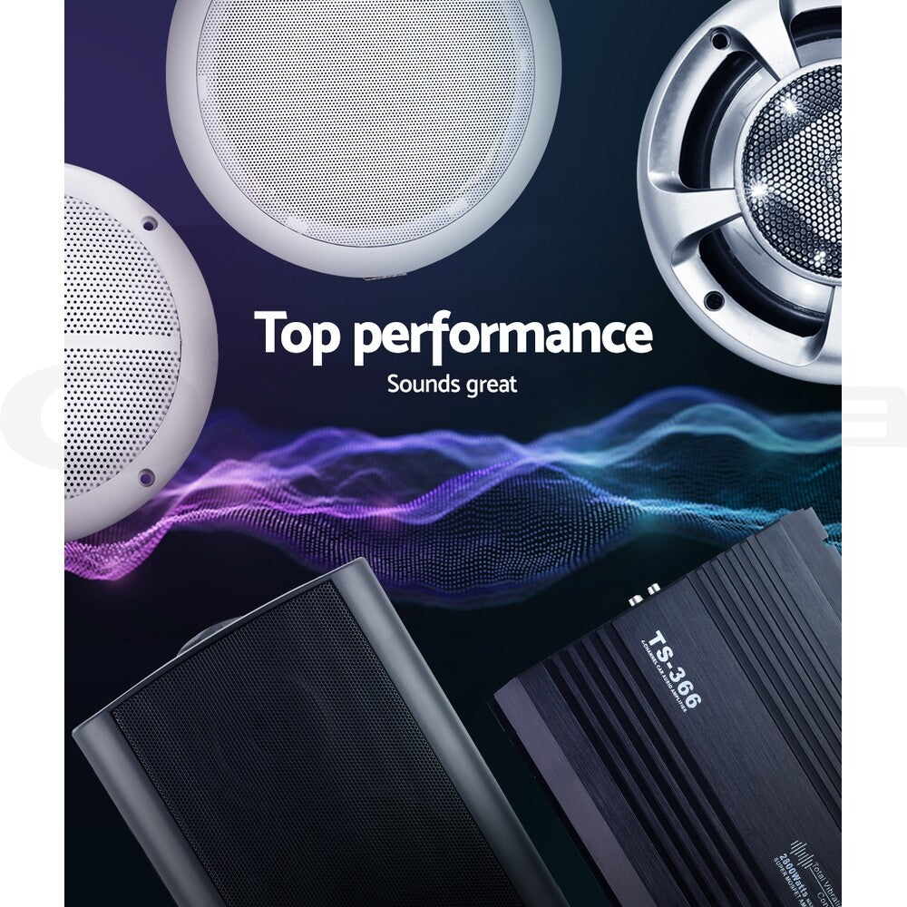 2-Way Waterproof Speakers 150W Indoor Outdoor In-Wall Stereo