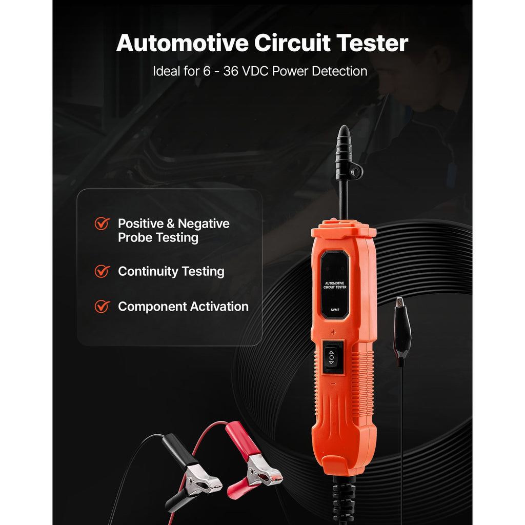 Uimoso Automotive Circuit Tester 6-36V DC Voltage Probe with Built-in Light