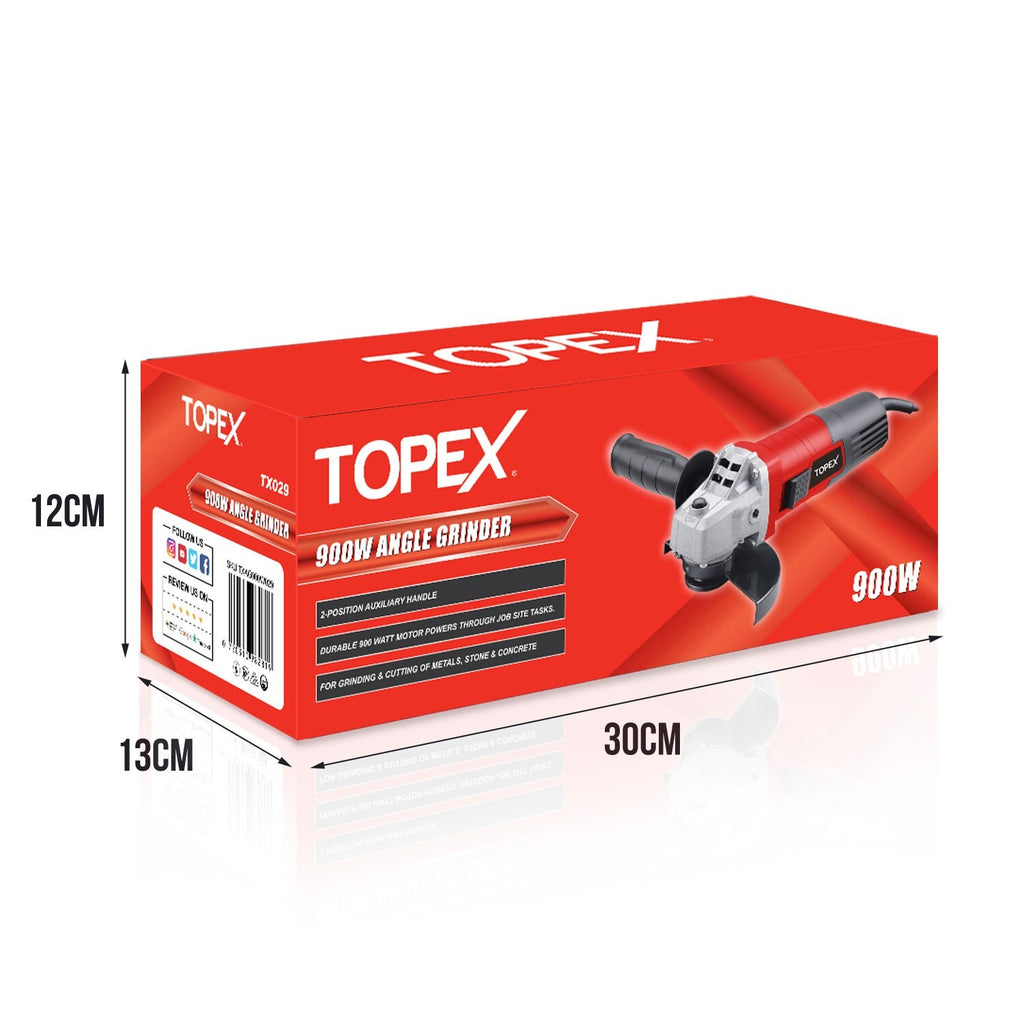900W Angle Grinder – 125mm Heavy Duty with Side Handle