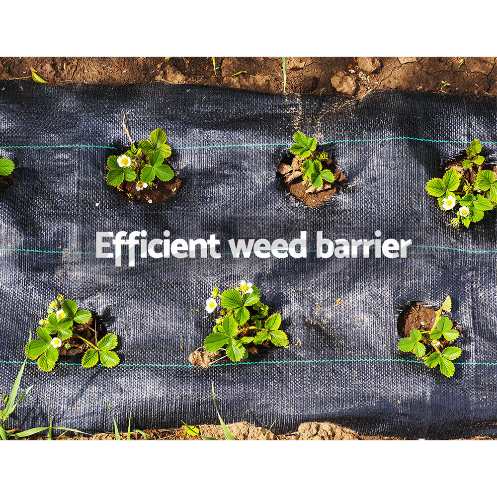Weed Mat 0.915x100m Woven Fabric Garden Plant Control