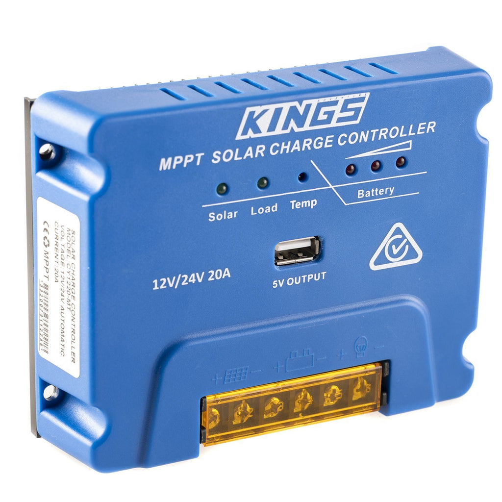 Adventure Kings 20A MPPT Solar Regulator USB Charging Power 4WD Caravan Control