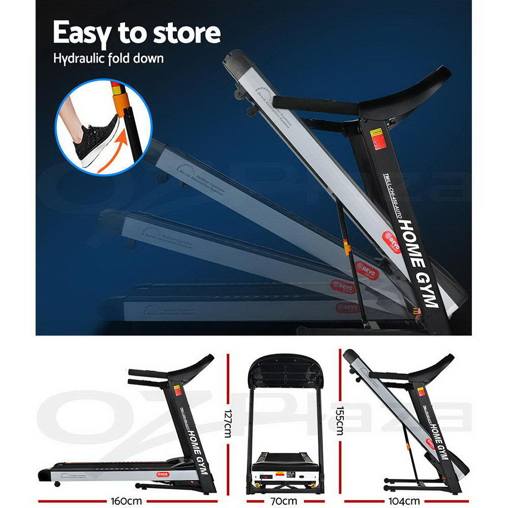 Electric Treadmill Auto Incline Home Gym Fitness 450mm