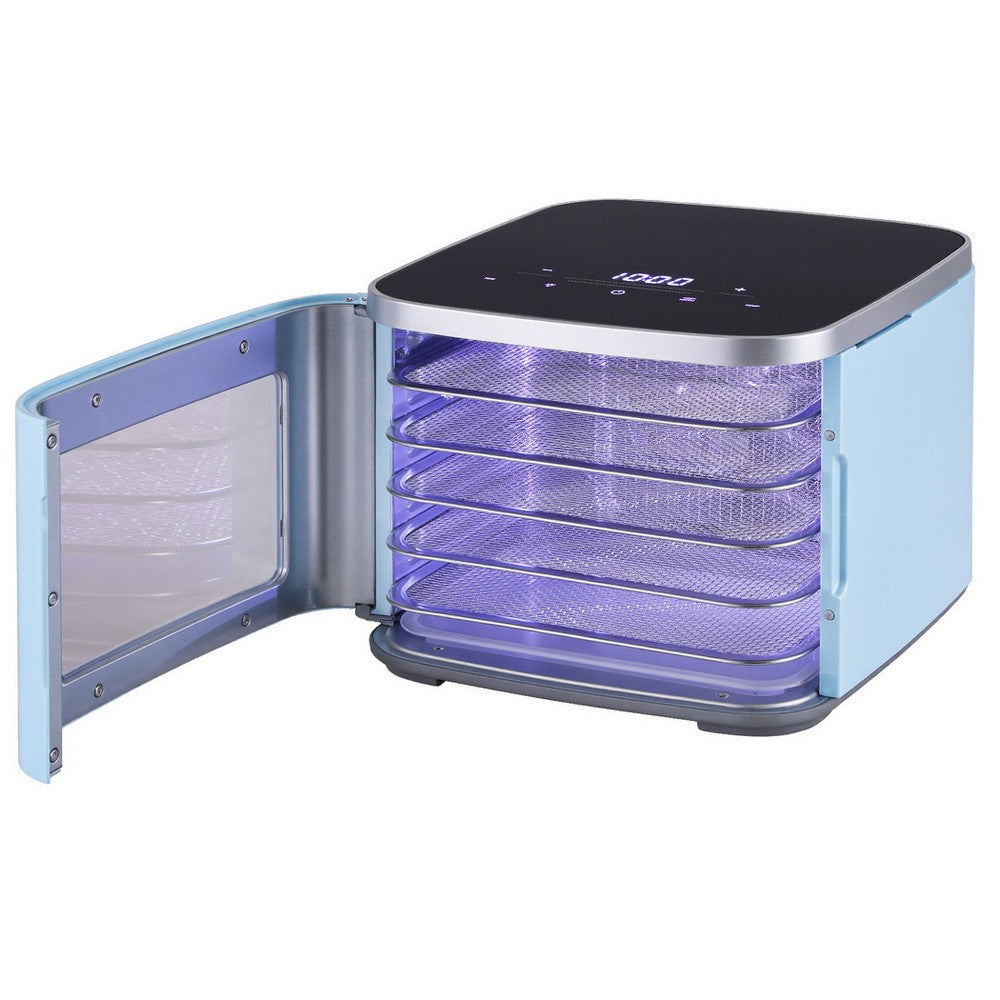 5 Tray Food Dehydrator Stainless Steel Fruit Jerky Dryer Mini