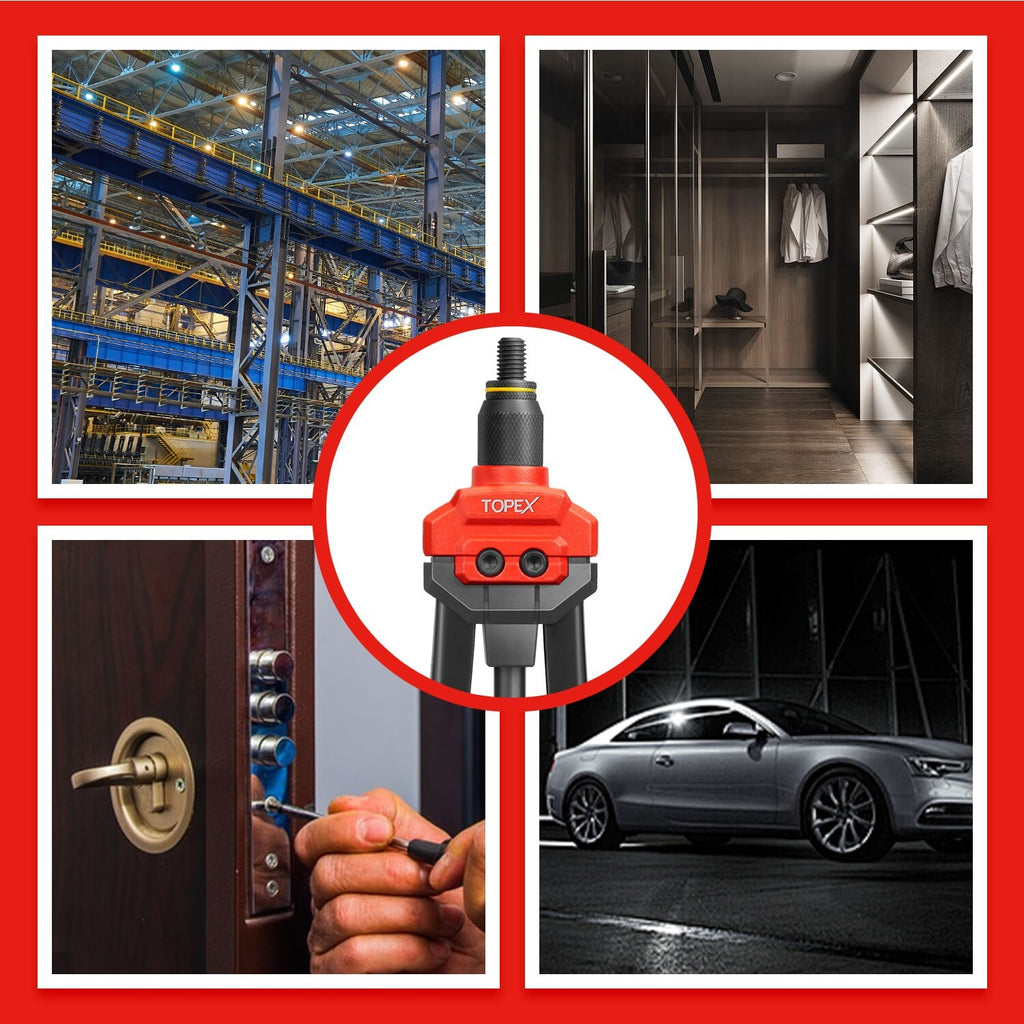 160pc Nut Rivet Gun – Heavy Duty Riveter M3-M12