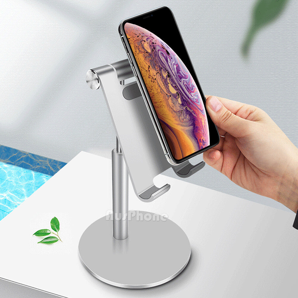 Universal Aluminum Desktop Desk Stand For iPad Tablet iPhone Samsung LG