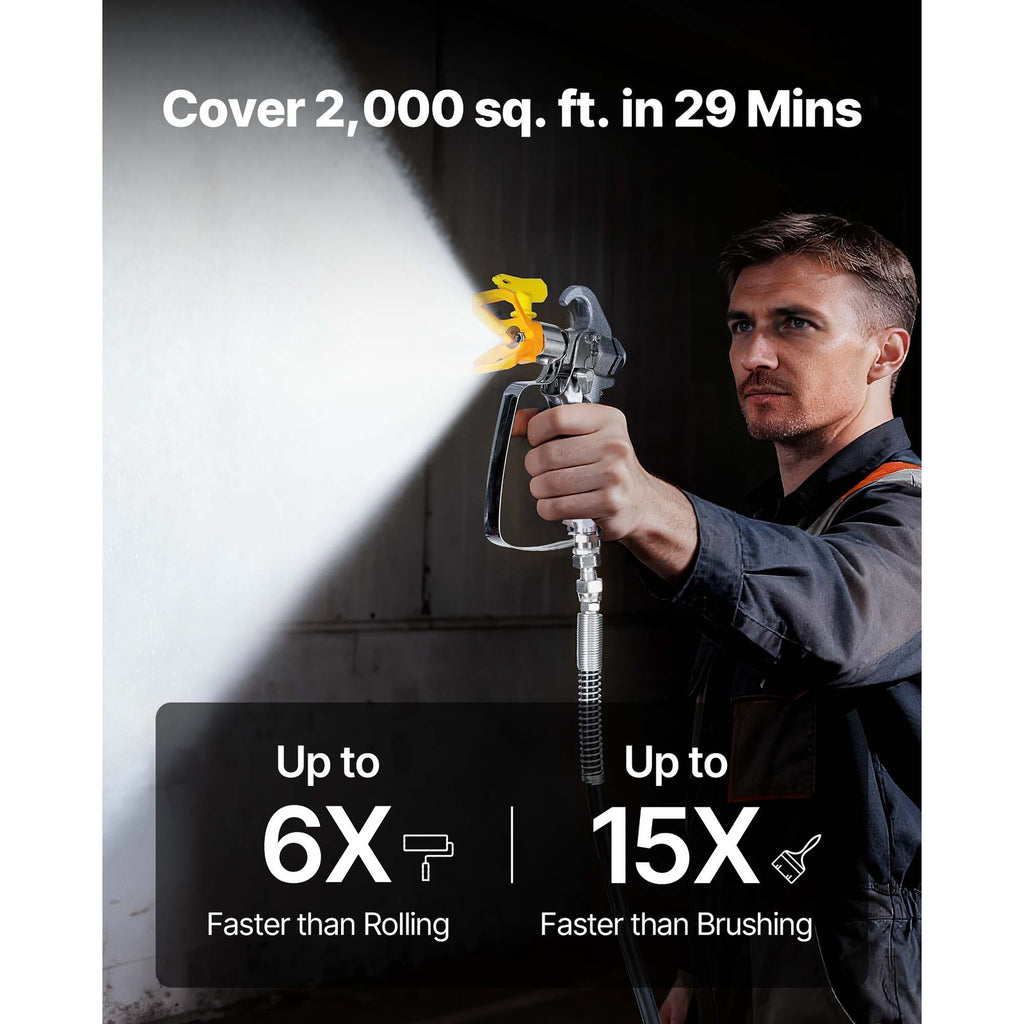 Uimoso Stand Airless Paint Sprayer 950W 3300PSI for Decks and Fences