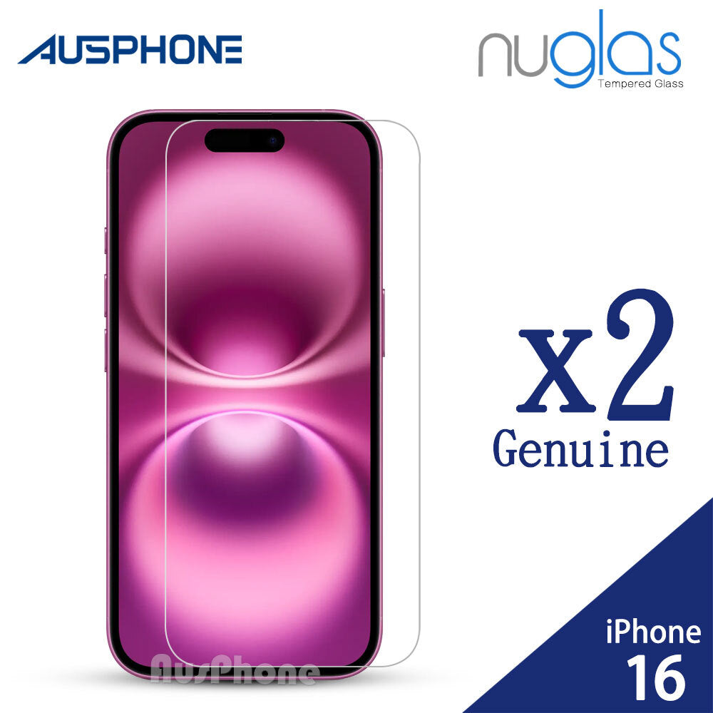 2x Tempered Glass Screen Protector for iPhone