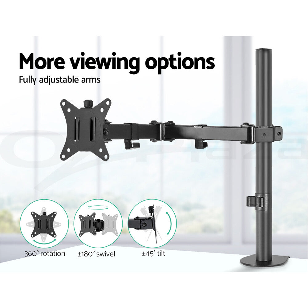 32'' Monitor Desk Mount Arm Bracket Black