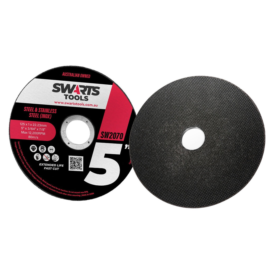100pc 5" (125mm) Cutting Discs – Thin Angle Grinder Metal Wheels