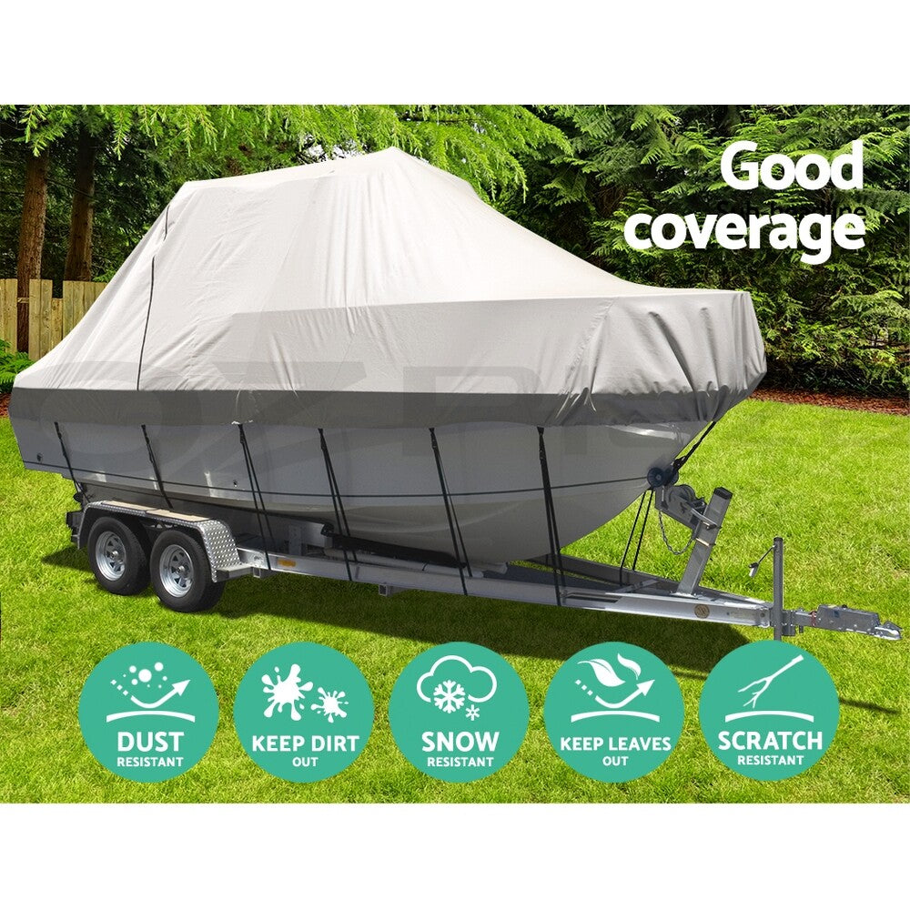 Boat Cover 25–27ft Trailerable 600D Heavy Duty Marine