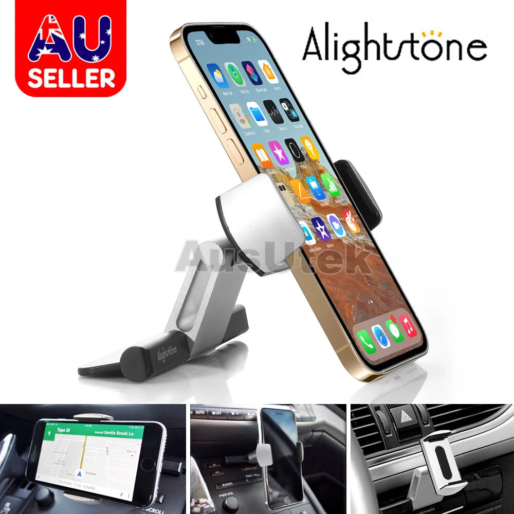 360° Car Mobile Phone Holder CD Slot Mount Stand For Apple iPhone 17 Samsung S25