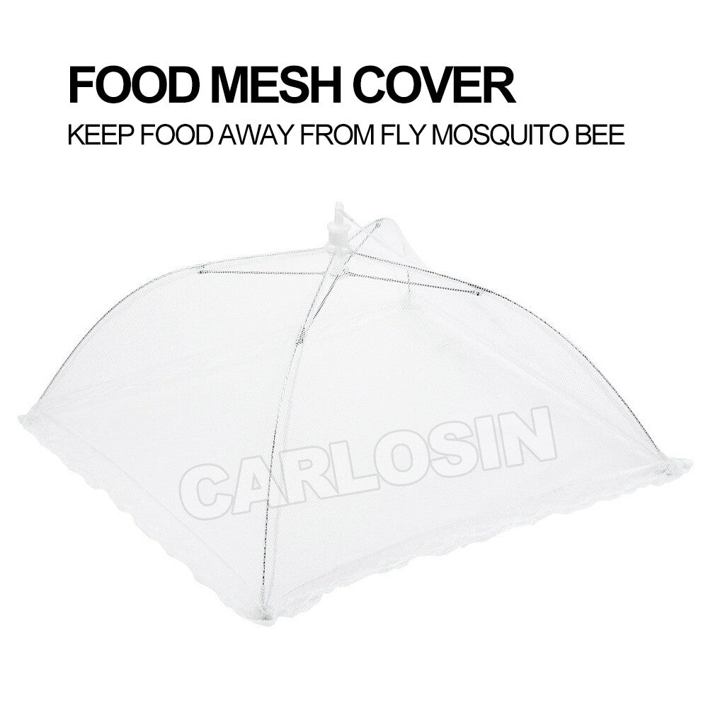 6x BBQ Food Cover Collapsible Pop Up Mesh Fly Wasp Net