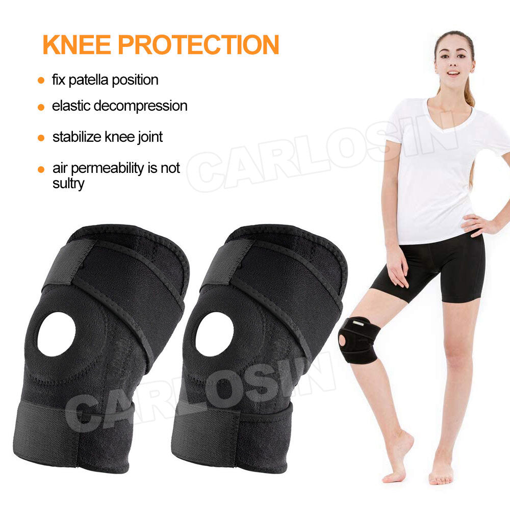 Knee Arthritis Support Brace Adjustable Stabilizer Strap for Sports