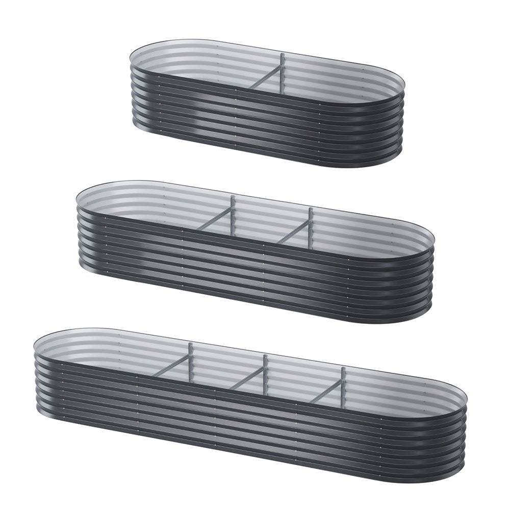 Green Fingers Garden Bed Kit Galvanised Steel Raised Garden Beds Kit Planter