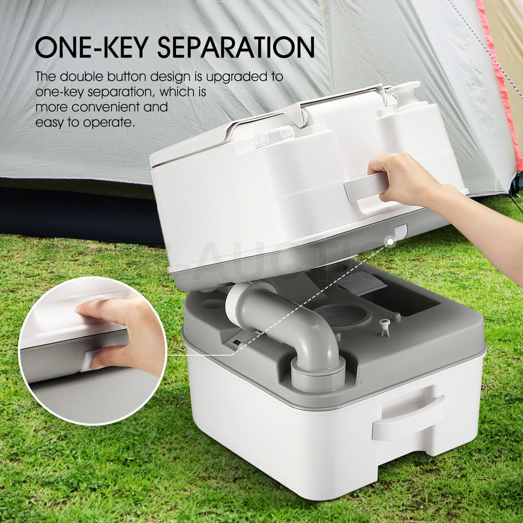 24L Portable Camping Toilet – Travel Potty for Caravan, Hiking & Boating