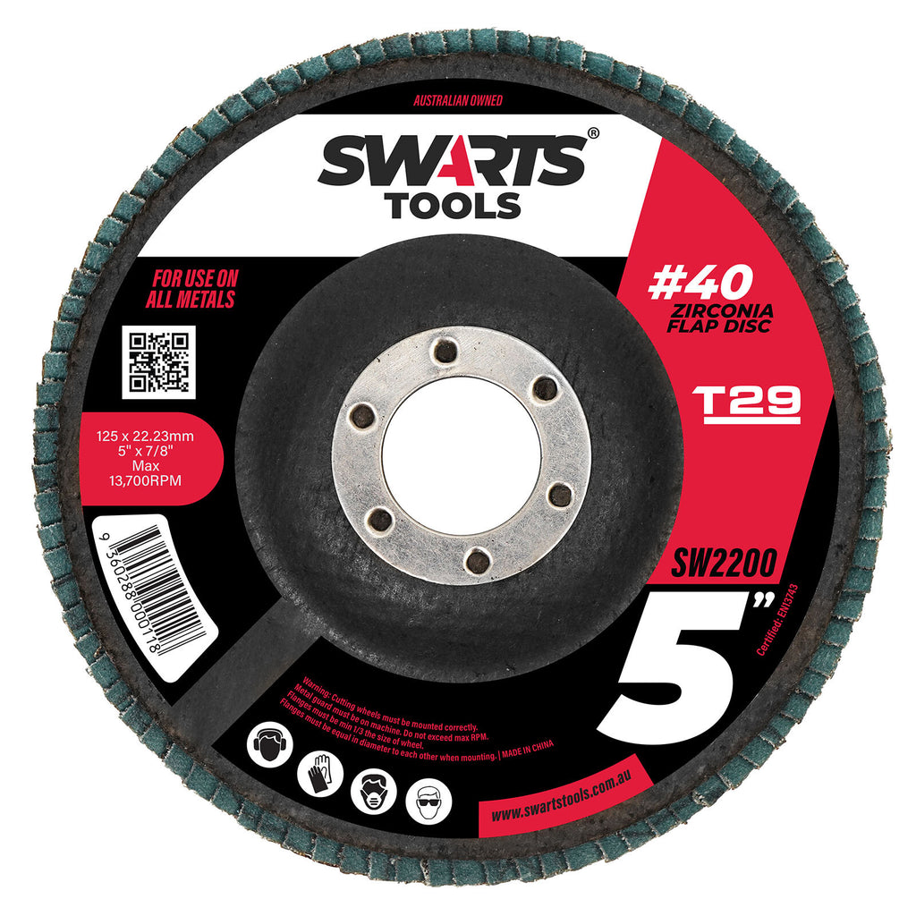 5" 125mm Zirconia Flap Disc – Grinder Sanding Disk for Metal