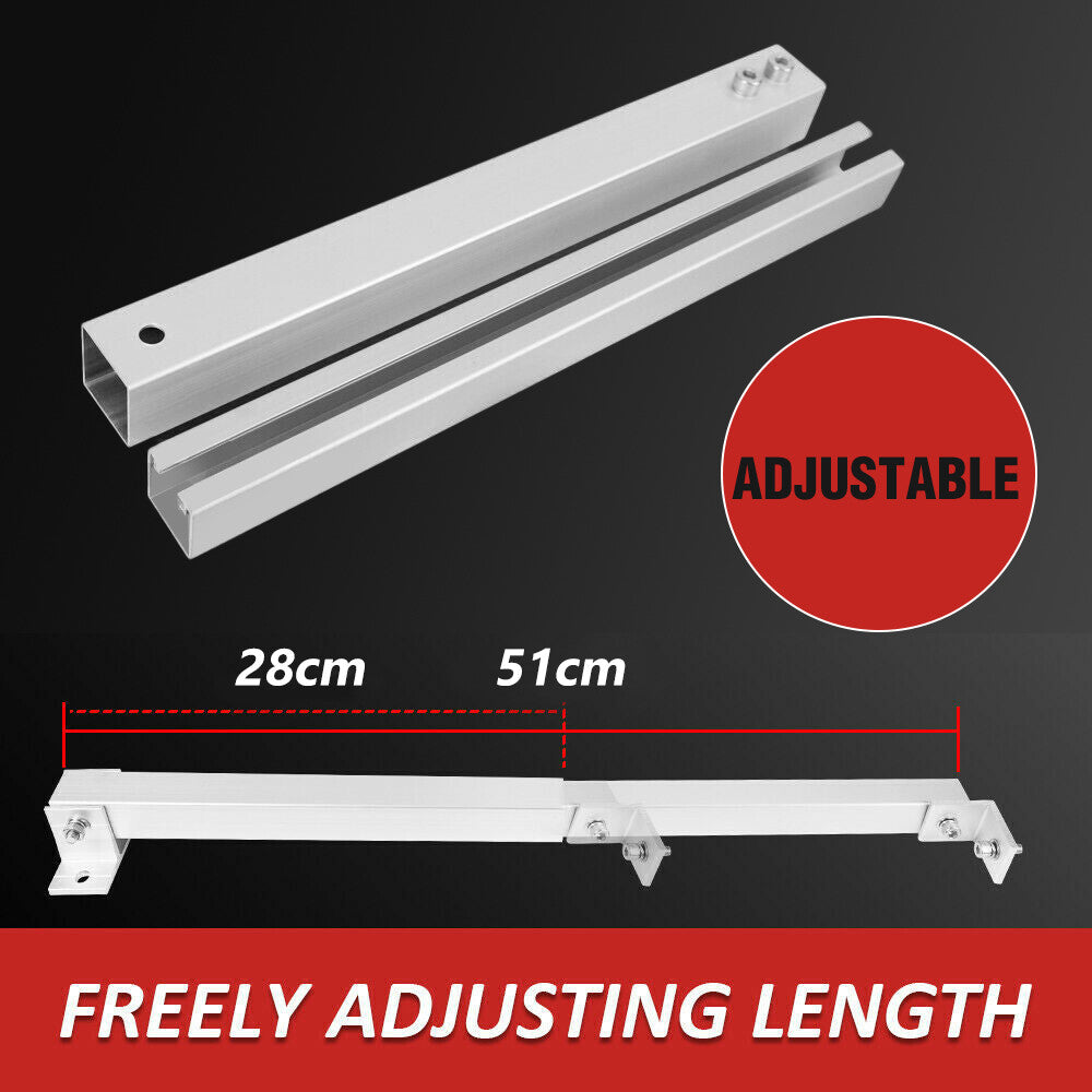 2pc Solar Panel Tilt Mount Brackets – Adjustable RV Flat Surface