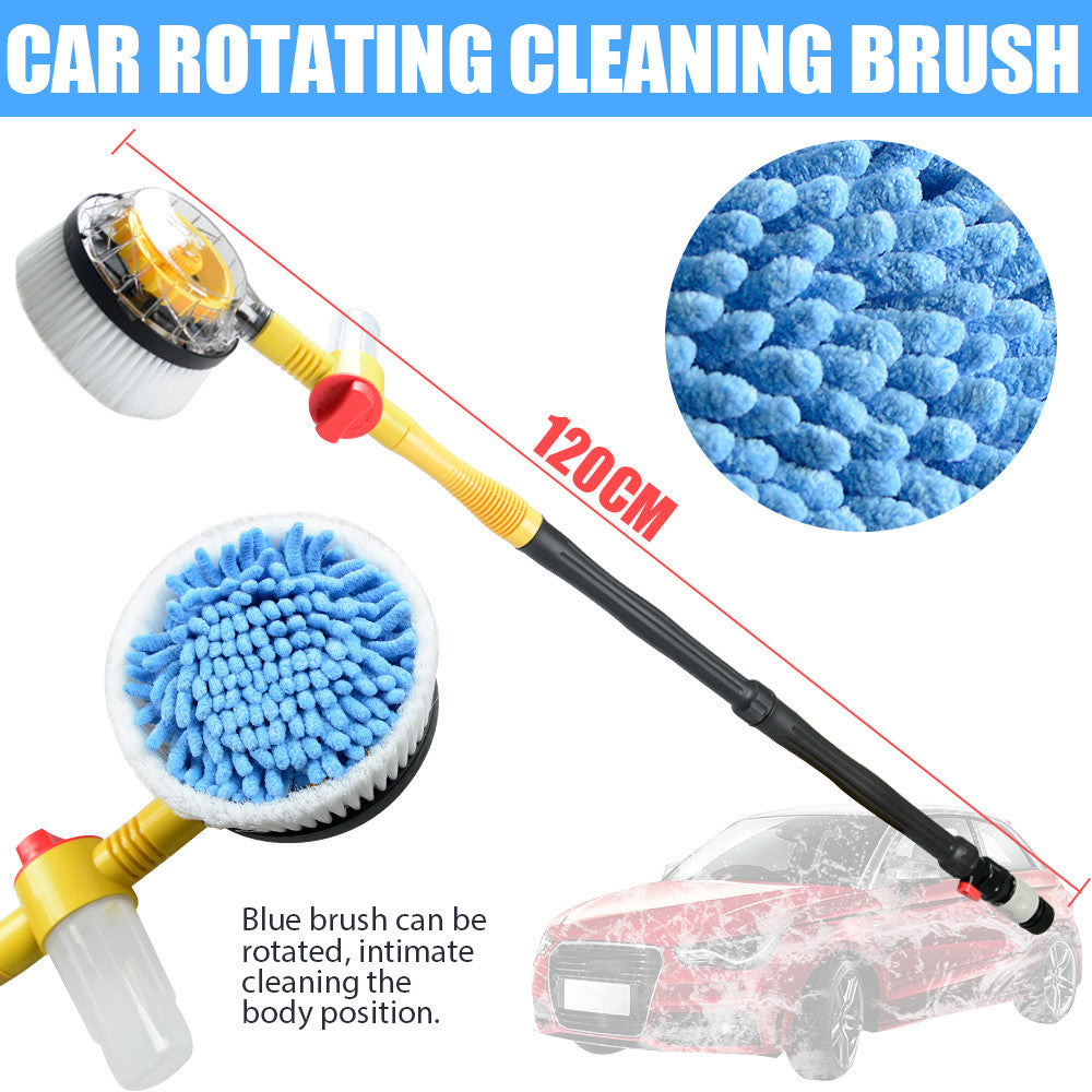 Car Pressure Washer Brush – Rotating Vehicle Cleaning Sponge Tool