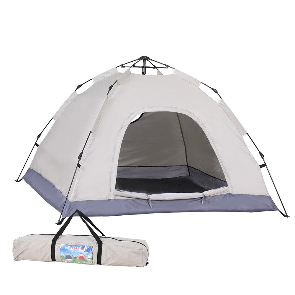 Weisshorn Camping Tent Instant Tent Pop up Outdoor Hiking Tents Hiking Beige