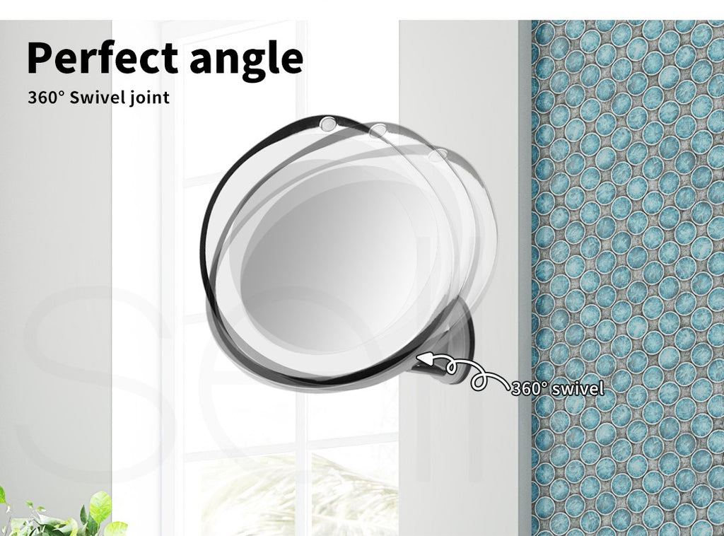 10x Magnifying Makeup Mirror – LED Light, 360° Rotating Cosmetic Mirror