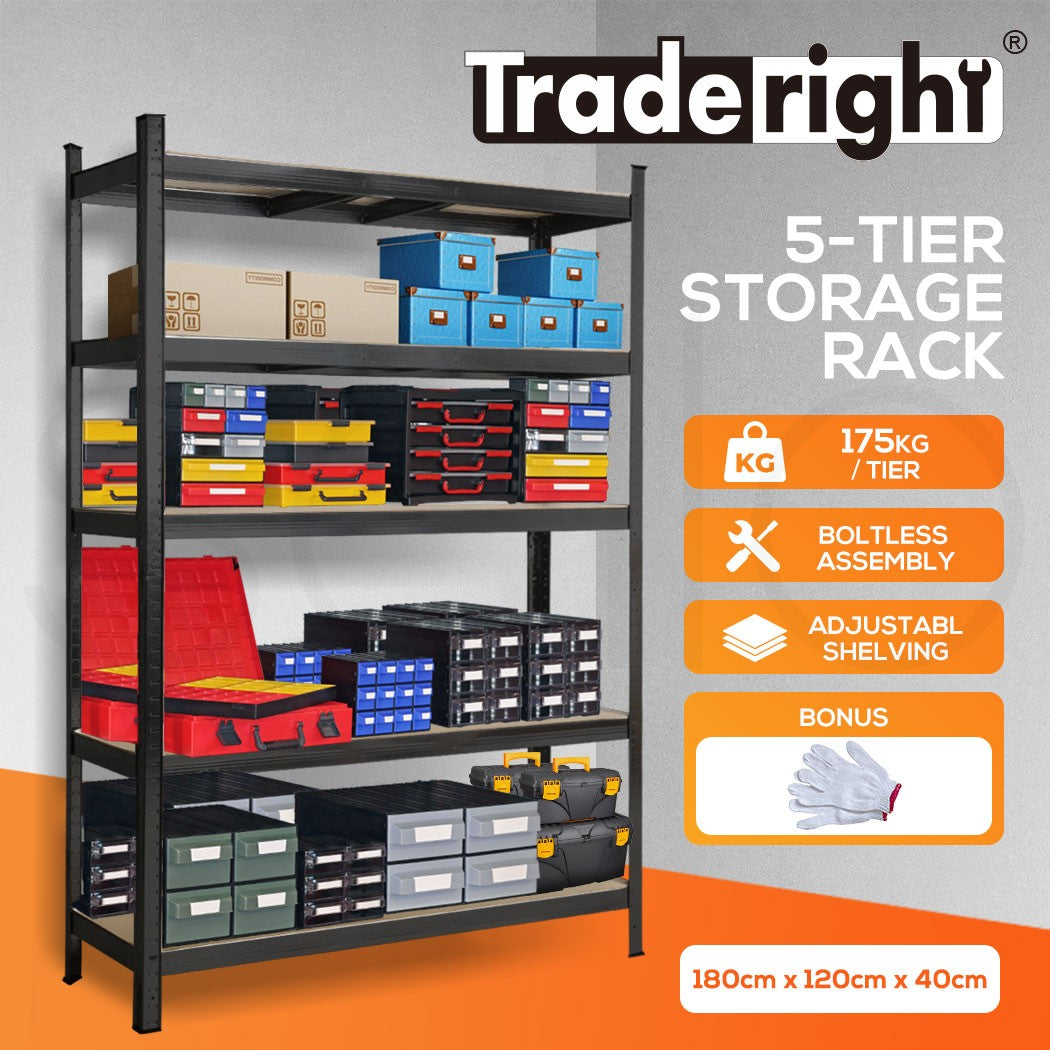 Traderight Steel Warehouse Shelving – Metal Pallet Storage 1.8x1.2m