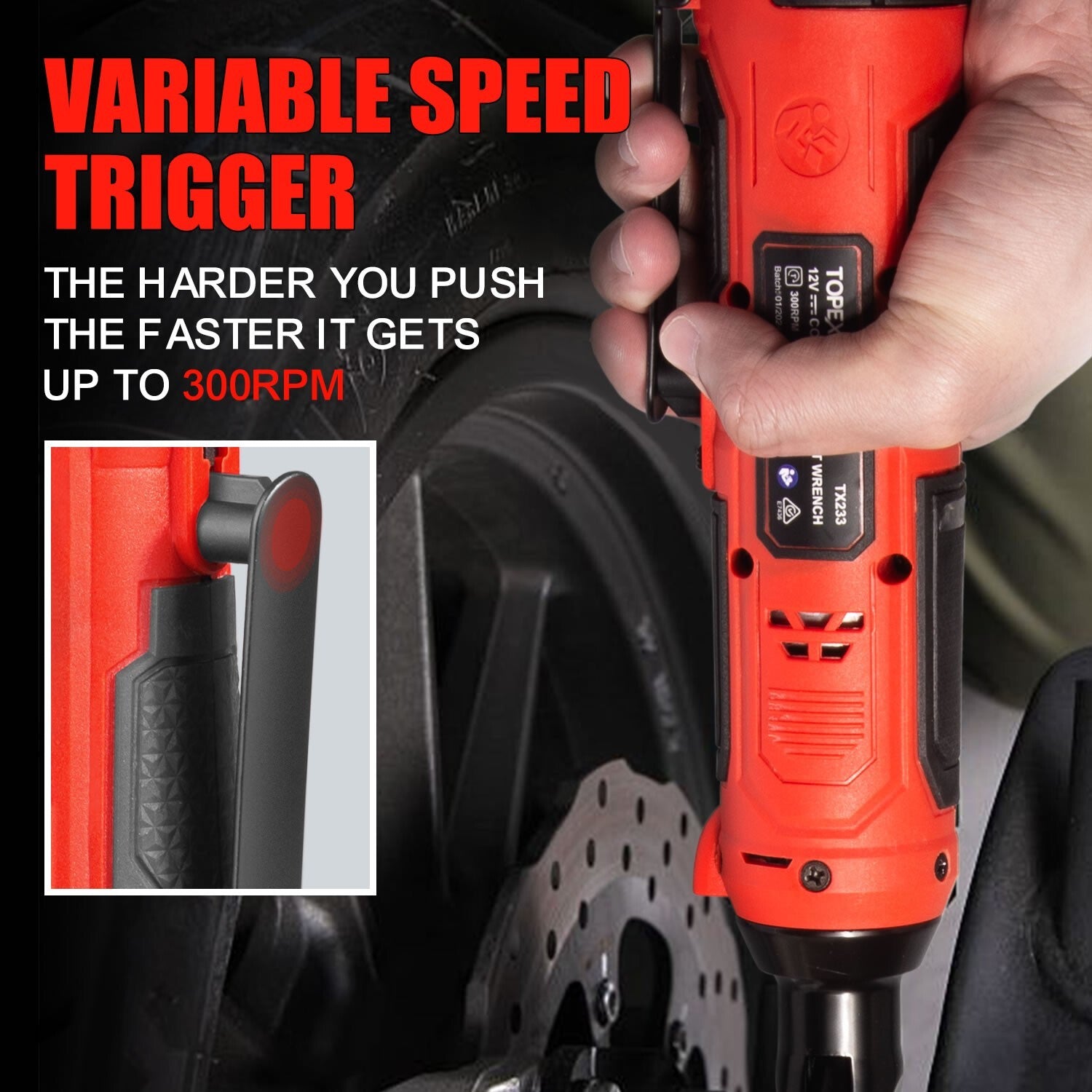 12V Cordless Power Tool Twin Kit – Impact & Ratchet Wrench with Bag