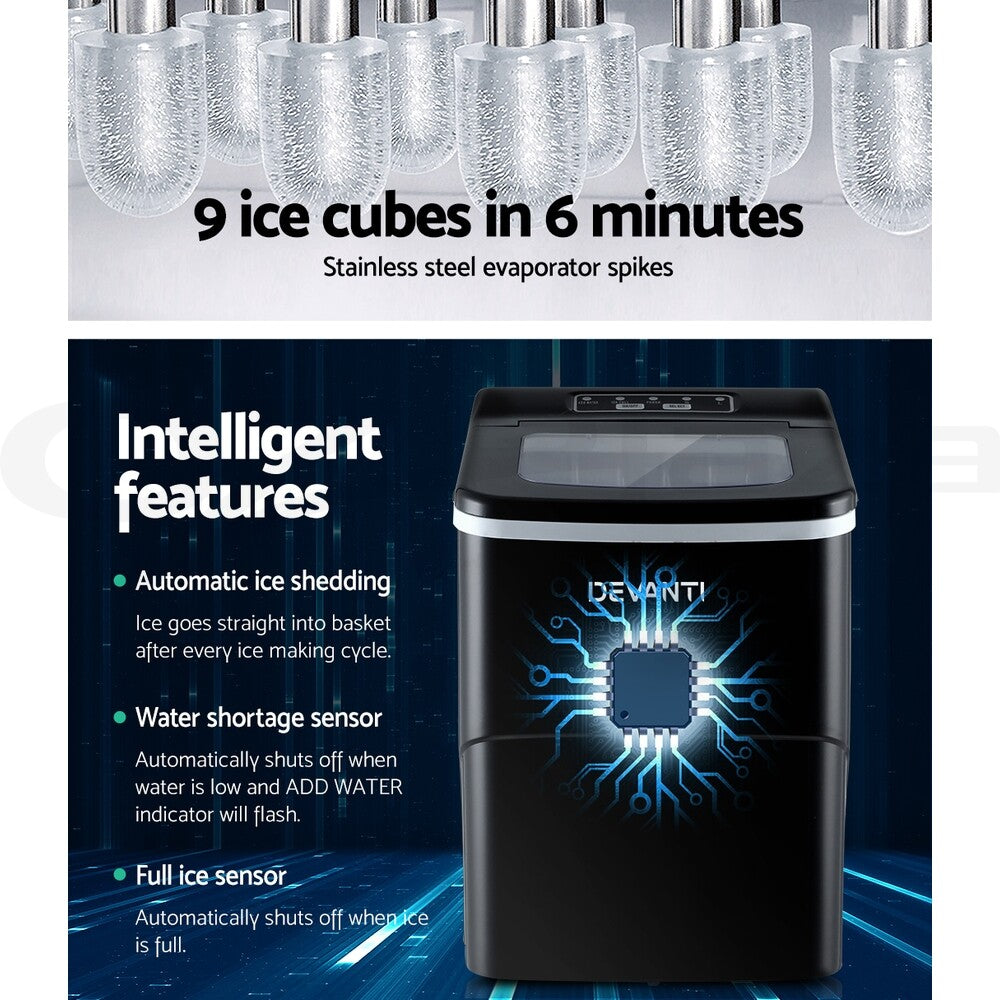 Portable Ice Maker Ice Cube Machine Countertop Party