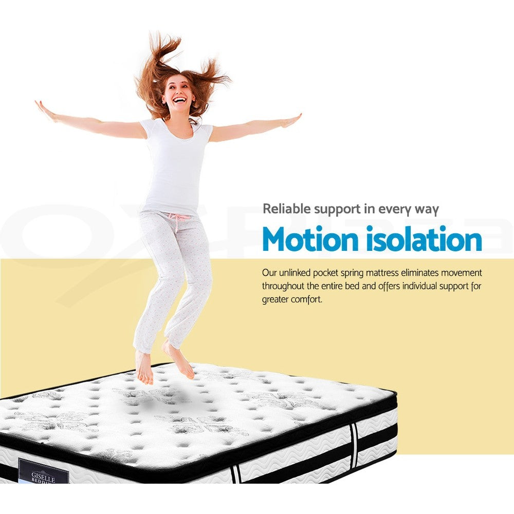 34cm Euro Top Pocket Spring Mattress Super King