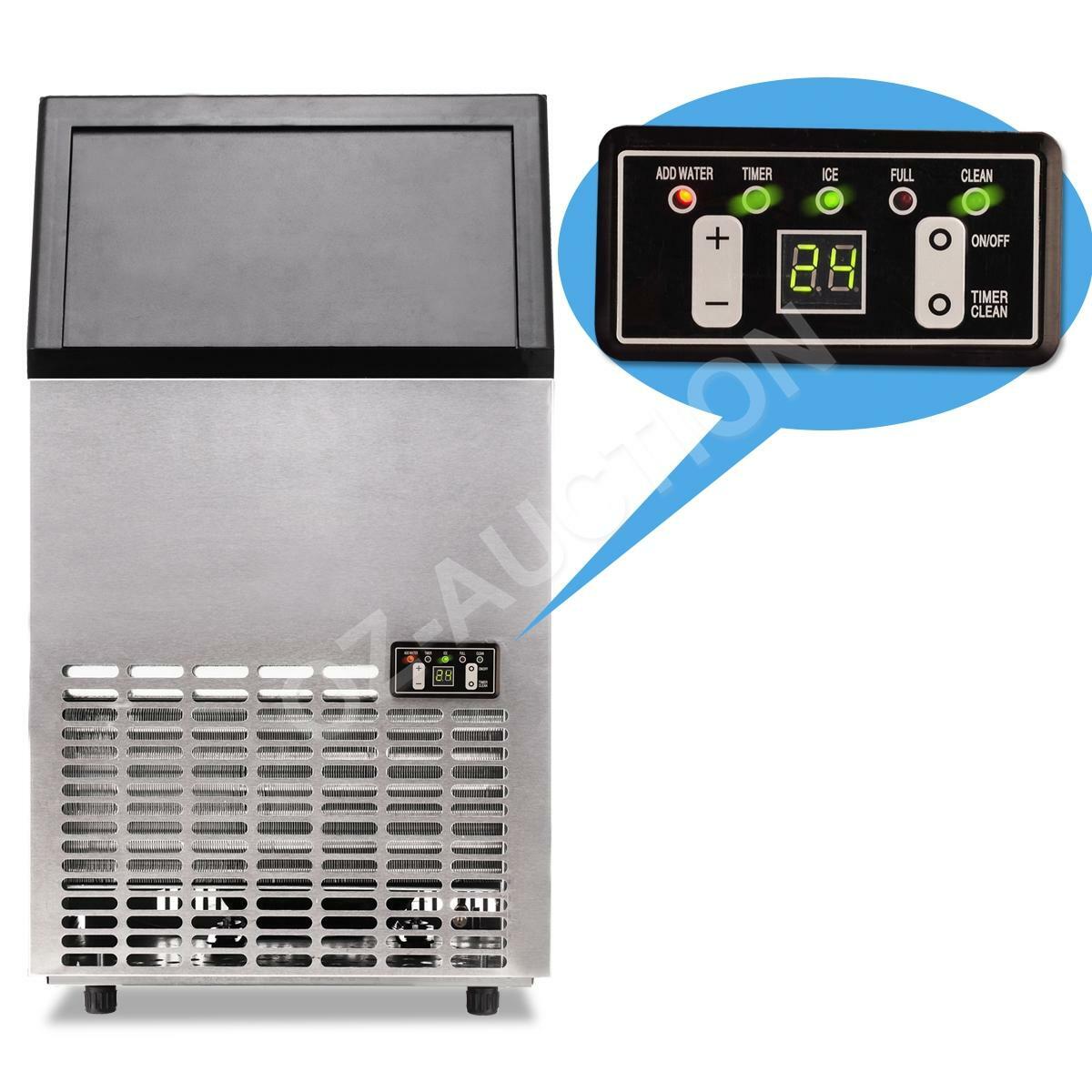 Maxkon Portable Ice Maker Machine Commercial 45–60KG/Day Auto Ice Maker