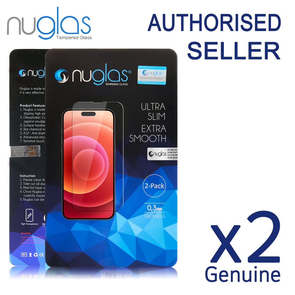 2x Tempered Glass Screen Protector for iPhone