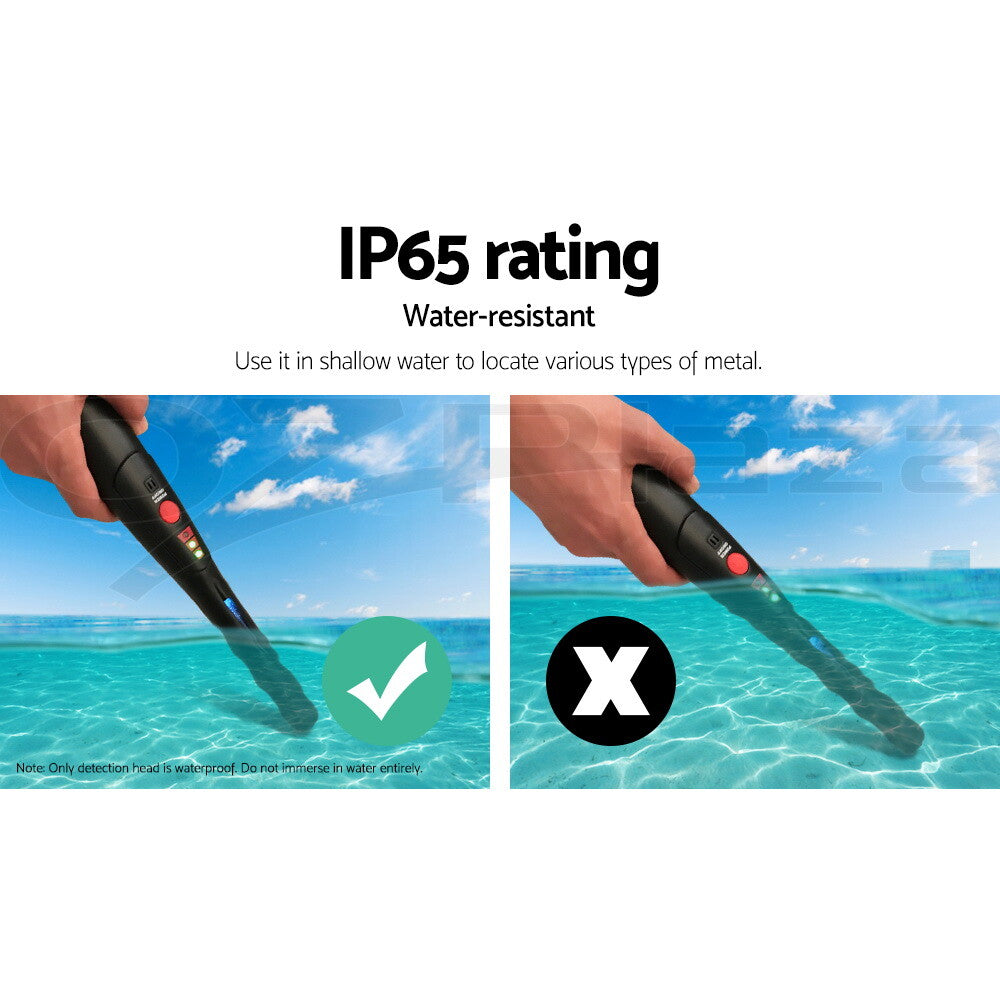 40mm Handheld Metal Detector Pinpointer Waterproof Black