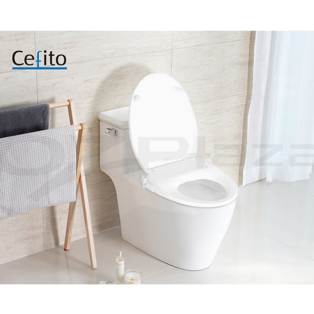 Non-Electric Bidet Toilet Seat Auto Water Spray Knob Control
