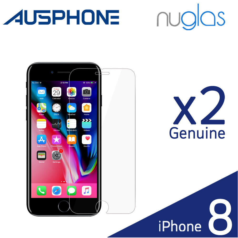 2x Tempered Glass Screen Protector for iPhone