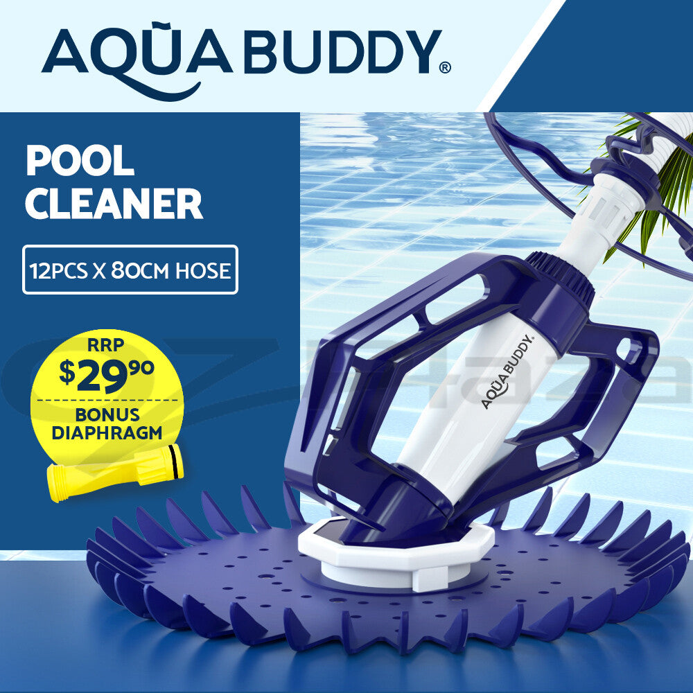 Aqua Buddy Pool Cleaner Automatic Vacuum Suction 10M Hose