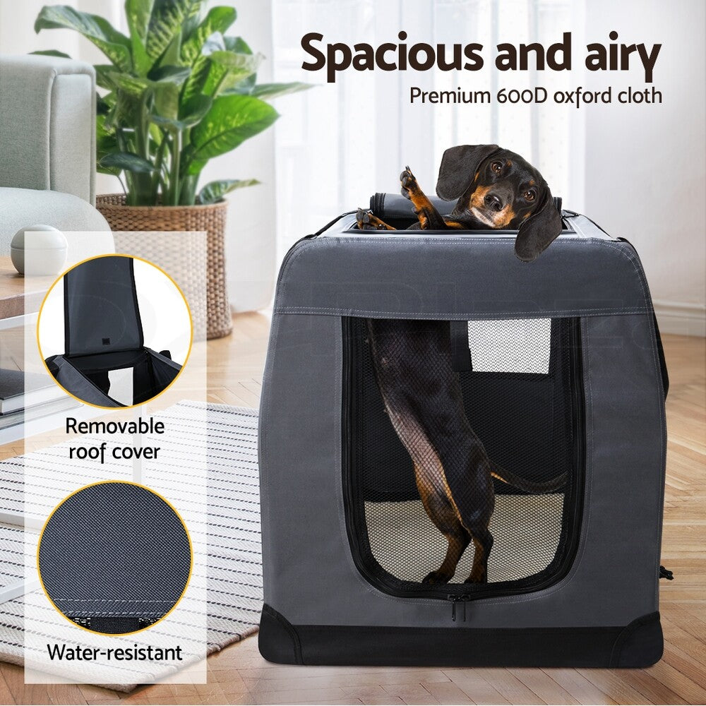 i.Pet Pet Soft Crate Carrier Dog Cat Travel Portable Bag Large Puppy Kennel Cage