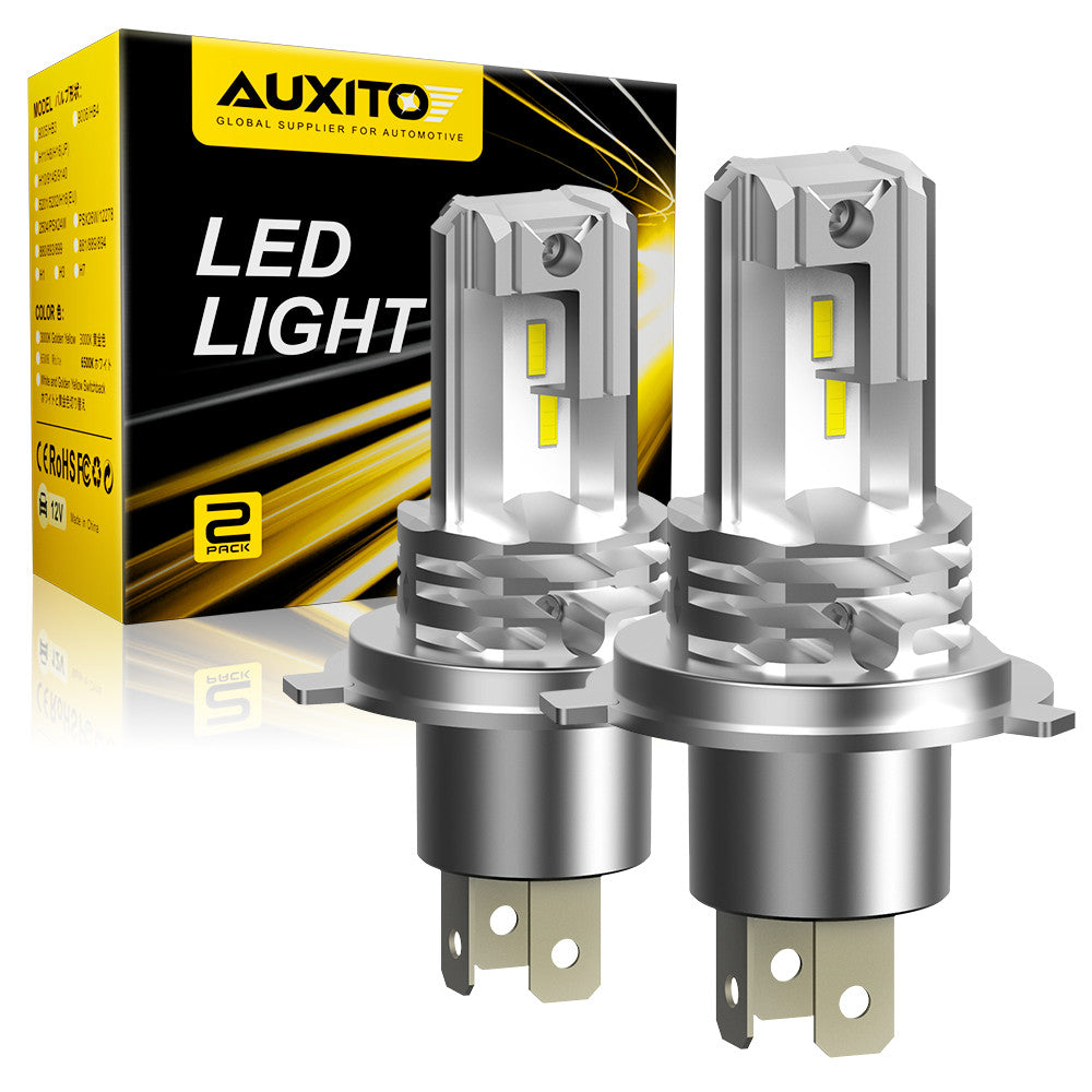 AUXITO H4 LED Headlight Bulbs 6500K White Performance Dual Beam