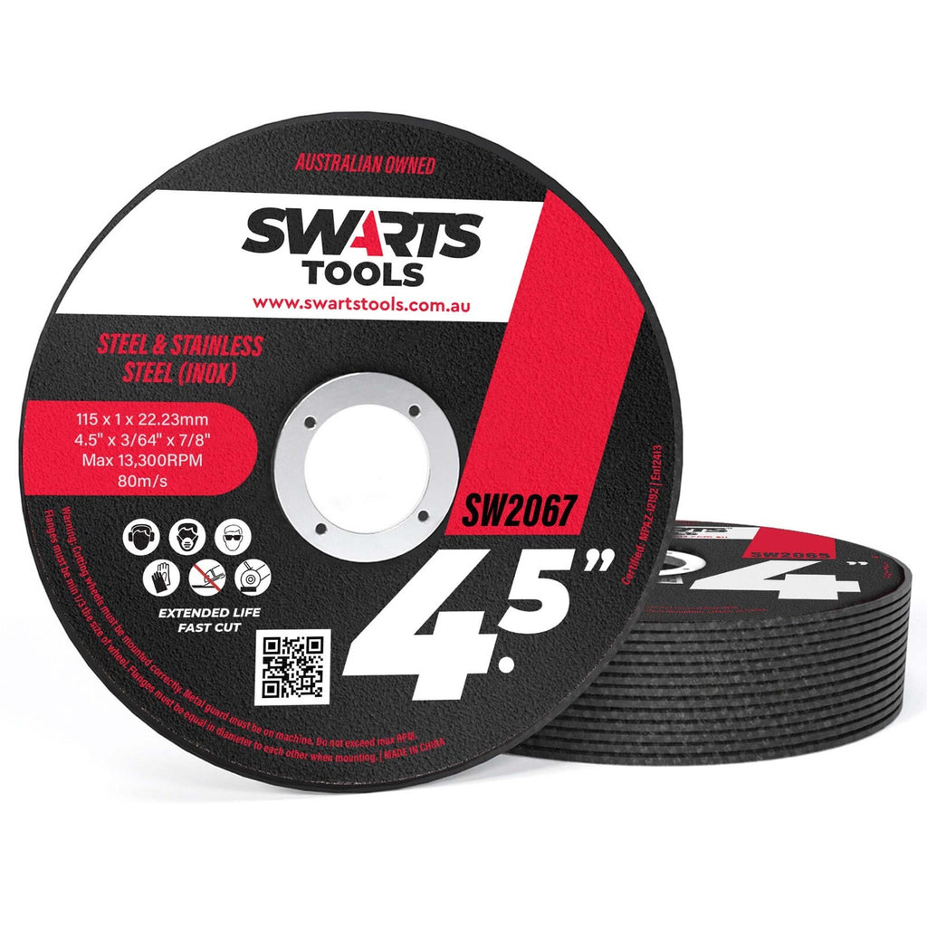 50pc 4.5" (115mm) Cutting Discs – Thin Angle Grinder Wheels for Metal & Steel