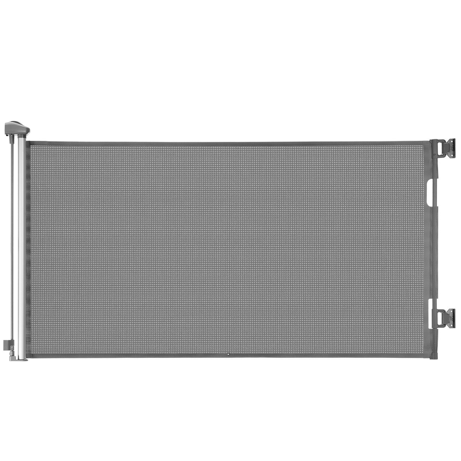 Uimoso Retractable Mesh Gate for Pets and Babies, 1430 mm W, 795 mm Tall, Gray
