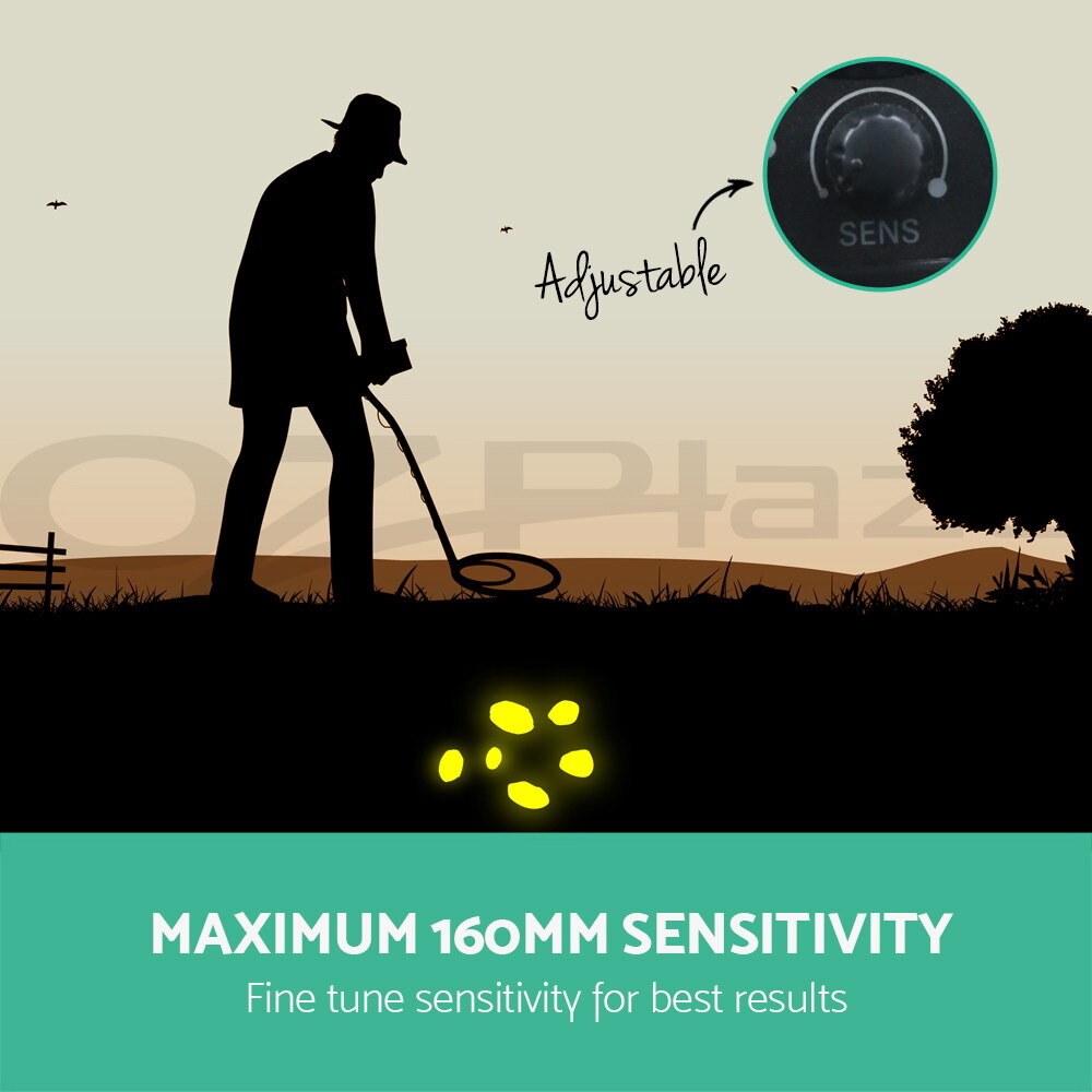 160mm Metal Detector Deep Sensitive Waterproof Gold Treasure Hunter