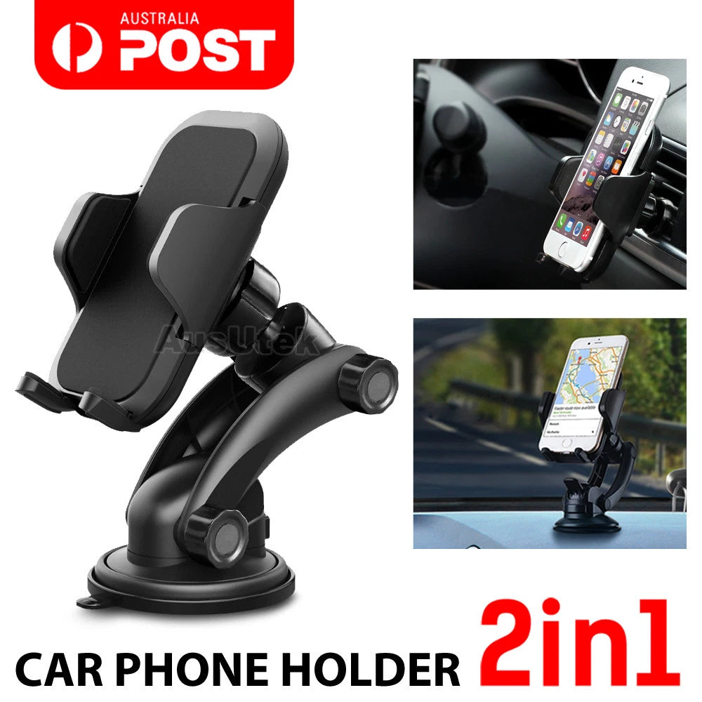 Universal 360° Windshield Car Mount Holder Cradle for GPS Mobile Smart iPhone 17
